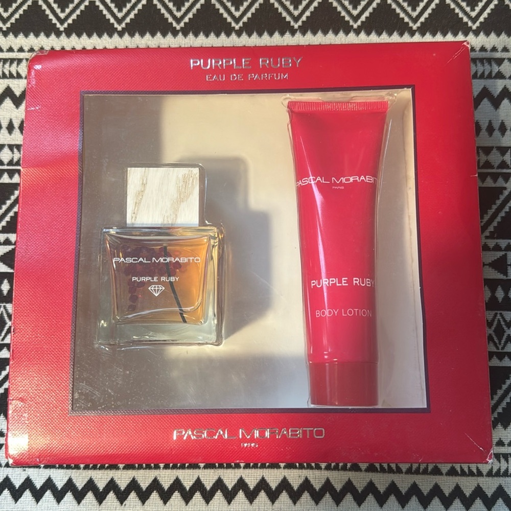 pascal morabito purple ruby EDP and body lotion
